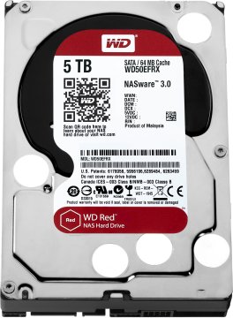 Western Digital Red 5TB disco rigido interno 64 MB 3.5" Serial ATA III