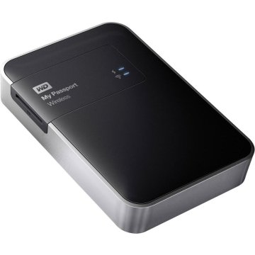 Western Digital WDBK8Z0010BBK-EESN disco rigido esterno Wi-Fi 1 TB 2.5" Micro-USB B 3.2 Gen 1 (3.1 Gen 1) Nero, Argento