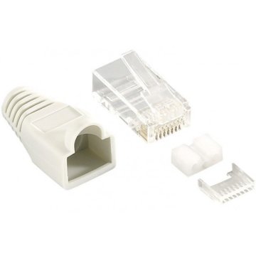 Techly IWP-CAT6U-GY cavo di collegamento Cat 6 Grigio