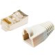 Techly IWP-CAT5ES-GY cavo di collegamento Cat 5e Bianco 4