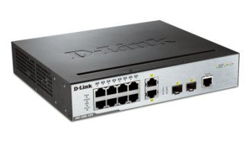 D-Link DGS-3000-10TC switch di rete L2 Gigabit Ethernet (10/100/1000) Supporto Power over Ethernet (PoE) Nero