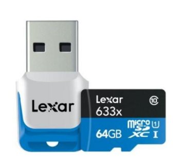 Lexar 64GB microSDXC UHS-I 633x + Adapter Classe 10