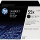 HP Confezione da 2 cartucce originali di Toner nero ad alta capacità LaserJet 55X 2
