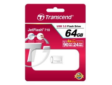 Transcend JetFlash 710S 64GB unità flash USB USB tipo A 3.2 Gen 1 (3.1 Gen 1) Argento