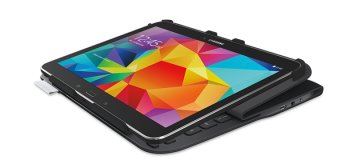 Logitech Ultrathin Keyboard Folio for Samsung Galaxy Tab 4 10.1 QWERTY Italiano Bluetooth Carbonio, Nero