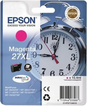 Epson Alarm clock 27XL DURABrite Ultra cartuccia d'inchiostro 1 pz Originale Magenta