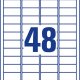 Avery L4736REV-25 etichetta autoadesiva Rettangolo con angoli arrotondati Rimovibile Bianco 1440 pz 4