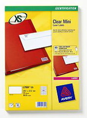 Avery L7551-25 etichetta per stampante Trasparente