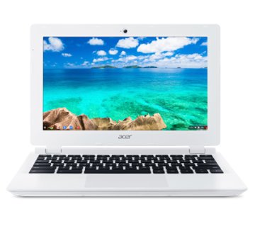 Acer Chromebook CB3-111-C5MB 29,5 cm (11.6") Intel® Celeron® N2840 4 GB DDR3L-SDRAM 16 GB Flash Wi-Fi 5 (802.11ac) ChromeOS Bianco