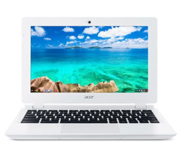 Acer Chromebook CB3-111-C5MB Intel® Celeron® N2840 29,5 cm (11.6") 4 GB DDR3L-SDRAM 16 GB Flash Wi-Fi 5 (802.11ac) ChromeOS Bianco