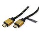 ROLINE 11.04.5502 cavo HDMI 2 m HDMI tipo A (Standard) Nero, Oro 3