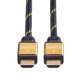 ROLINE 11.04.5502 cavo HDMI 2 m HDMI tipo A (Standard) Nero, Oro 4