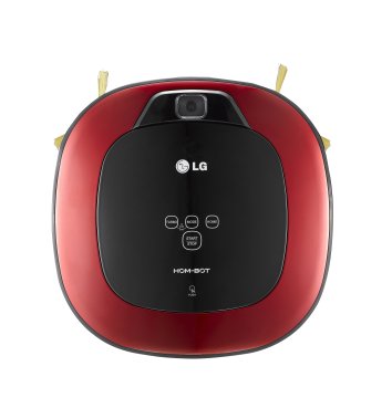 LG VR64607LV aspirapolvere robot 0,6 L Nero, Rosso