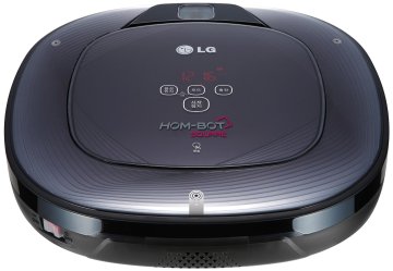 LG VR64703LVM aspirapolvere robot 0,6 L Senza sacchetto Nero, Specchio