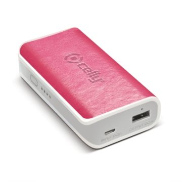 Celly PB4000PUP batteria portatile 4000 mAh Rosa, Bianco