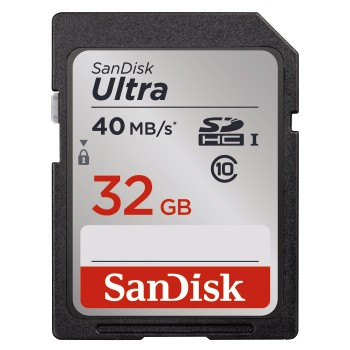 SanDisk 32GB SDHC, UHS-I Classe 10