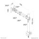 Neomounts Supporto da scrivania per monitor 7