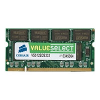 Corsair 1GB DDR2 SDRAM SO-DIMMs memoria 533 MHz