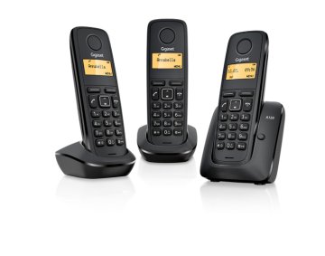 Gigaset A120 Trio Telefono DECT Identificatore di chiamata Nero