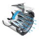 Black & Decker HVFE2150L Aspirapolvere a bastone 2 in 1 Batteria Secco Senza sacchetto 0,45 L Bianco 2000 Ah 5