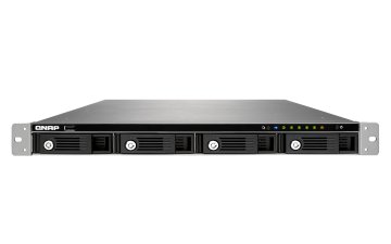 QNAP TS-453U-RP server NAS e di archiviazione Rack (1U) Intel® Celeron® 4 GB DDR3L 0 TB QNAP Turbo System Nero