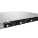 QNAP TS-453U-RP server NAS e di archiviazione Rack (1U) Intel® Celeron® 4 GB DDR3L 0 TB QNAP Turbo System Nero 11