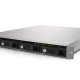 QNAP TS-453U-RP server NAS e di archiviazione Rack (1U) Intel® Celeron® 4 GB DDR3L 0 TB QNAP Turbo System Nero 14