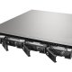 QNAP TS-453U-RP server NAS e di archiviazione Rack (1U) Intel® Celeron® 4 GB DDR3L 0 TB QNAP Turbo System Nero 4