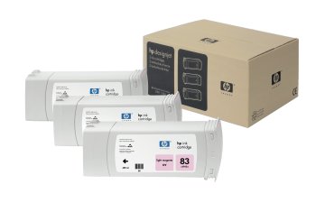 HP 83 3-pack 680-ml Light Magenta DesignJet UV Ink Cartridges cartuccia d'inchiostro 3 pz Originale Resa standard Magenta chiaro