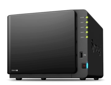 Synology DiskStation DS415+ server NAS e di archiviazione Desktop Intel Atom® 2 GB DDR3 0 TB Nero