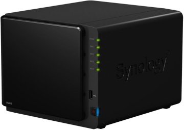 Synology DiskStation DS414 server NAS e di archiviazione Desktop 1 GB DDR3 0 TB HDD Nero