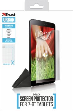 Trust Universal Screen Protector 2 pack for 7-8” tablets