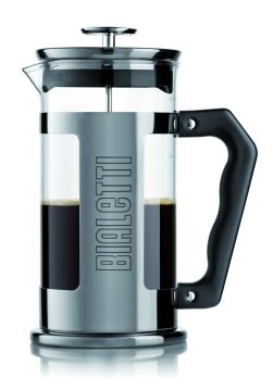 Bialetti 0003190 caffettiera manuale Сaffettiera a stantuffo 1 L Acciaio inox, Trasparente