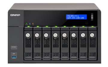 QNAP TS-853 Pro NAS Tower Intel® Celeron® 8 GB DDR3L 0 TB QNAP Turbo System Nero