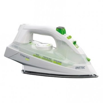 Imetec Titanox Eco K114 Ferro da stiro a secco e a vapore Acciaio inossidabile 2100 W Verde, Bianco