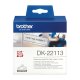 Brother DK-22113 nastro per etichettatrice Nero trasparente 4
