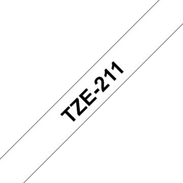 Brother TZe211 nastro per etichettatrice Nero su bianco TZe