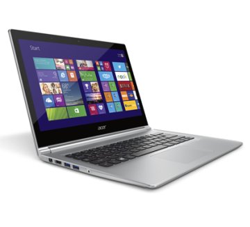 Acer Aspire S3-392-54204G50TWS Intel® Core™ i5 i5-4200U Computer portatile 33,8 cm (13.3") Touch screen HD 4 GB DDR3L-SDRAM 516 GB HDD+SSD Windows 8.1 Argento, Bianco