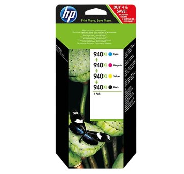 HP 940XL cartuccia d'inchiostro 4 pz Originale Resa elevata (XL) Nero, Ciano, Magenta, Giallo