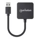 Manhattan 162296 hub di interfaccia USB 3.2 Gen 1 (3.1 Gen 1) Type-A 5000 Mbit/s Nero 5