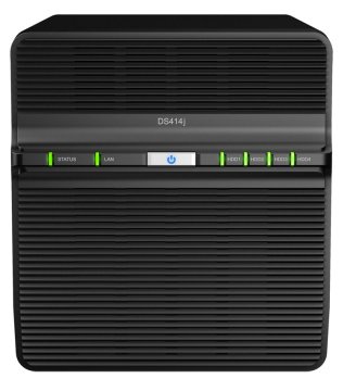 Synology DiskStation DS414j NAS Collegamento ethernet LAN Nero