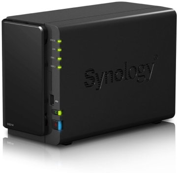 Synology DiskStation DS214 server NAS e di archiviazione Desktop 512 GB DDR3 0 TB HDD Nero