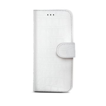 Celly CROCOWIPH6WH custodia per cellulare 11,9 cm (4.7") Custodia a borsellino Bianco