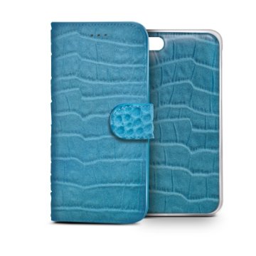 Celly CROCOAIPH6LB custodia per cellulare 11,9 cm (4.7") Custodia a borsellino Blu
