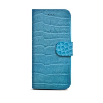 Celly CROCOWIPH6LB custodia per cellulare 11,9 cm (4.7") Custodia a borsellino Blu