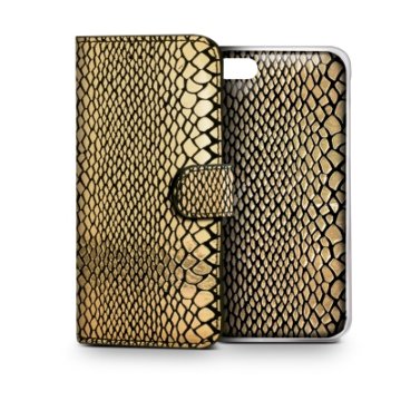 Celly SNAKEAIPH6GD custodia per cellulare 11,9 cm (4.7") Custodia a borsellino Oro