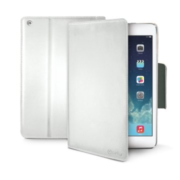 Celly WALLYT25WH custodia per tablet 24,6 cm (9.7") Custodia a libro Bianco
