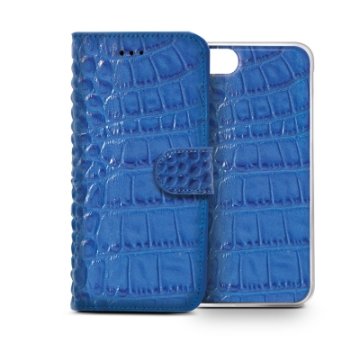 Celly CROCOAIPH5BL custodia per cellulare 10,2 cm (4") Custodia a borsellino Blu