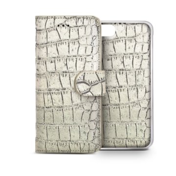 Celly CROCOAIPH5CH custodia per cellulare 10,2 cm (4") Custodia a borsellino Champagne