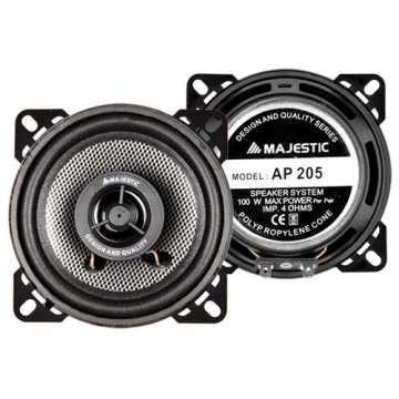 New Majestic AP-205 altoparlante auto Rotondo 2-vie 100 W 2 pz